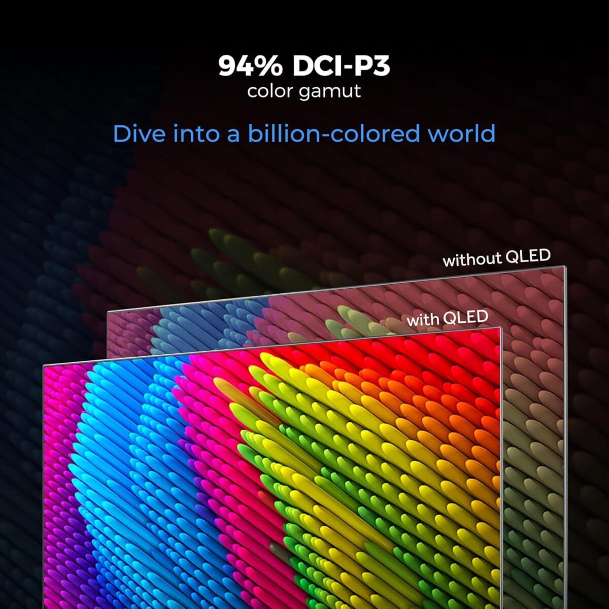 ⁦تلفزيون 75 بوصة هاير تلفزيون QLED ذكي – دقة 4K | تردد 120Hz | Dolby Vision & Atmos | HDMI 2.1 | Google TV | تجربة ألعاب متكاملة | تصميم بدون حواف – أسود | موديل H75S80FUX⁩ - الصورة ⁦6⁩