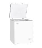 فريزر أفقي 99 لتر من سوبر جينيرال، تجميد سريع، إزالة ثلج يدوي مقاس 3.5 قدم، أبيض – موديل KSGF156/KSGF157