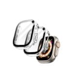 جيتك – غطاء حماية شفاف مع واقي شاشة مدمج لساعة Apple Watch Ultra 49mm (عبوة 2 في 1)