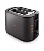 محمصة خبز فيليبس 5000 سيريز - فتحتين عريضتين - 950 واط - 8 مستويات تحميص - نحاسي/أسود - موديل HD2650/31